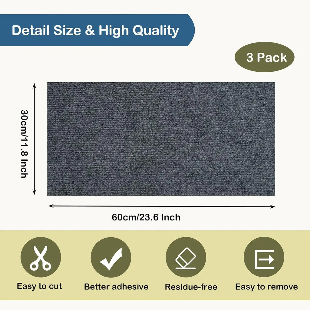 Self-Adhesive Cat Scratching Mat | Trimmable Furniture & Sofa Protector for Cats